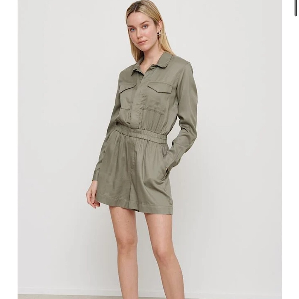 DYNAMITE | Long sleeve military romper